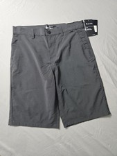 Hurley Mens Hybrid Walkshort Dark Grey 4-Way Stretch Water Repellent Size 32 20"