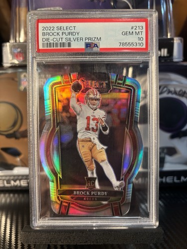 2022 Panini Select - Club Level Brock Purdy #213 Silver Prizm Die-Cut (RC)