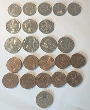 lot de 23 pièces de monnaies commémoratives françaises