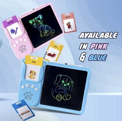Children's Learning System with Drawing Screen, Educational Cards, Ages 3-7