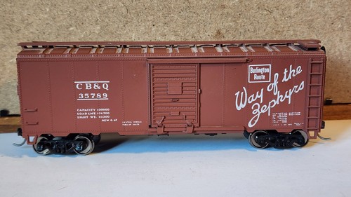Chicago Burlington Quincy RR 40' SD Boxcar 35789 Kadee Mtl Whls Athearn RTR HO | Zustand: Used