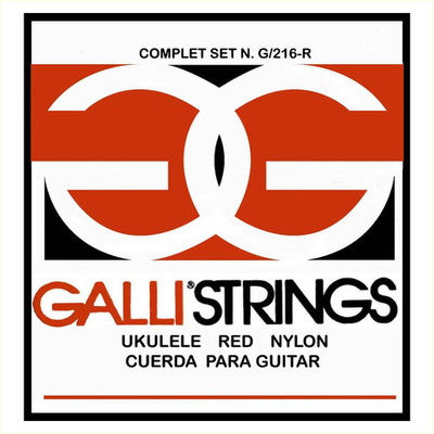 Galli Strings Sopran-Ukulele rot | Saiten für Sopranukulele | Strings red Nylon