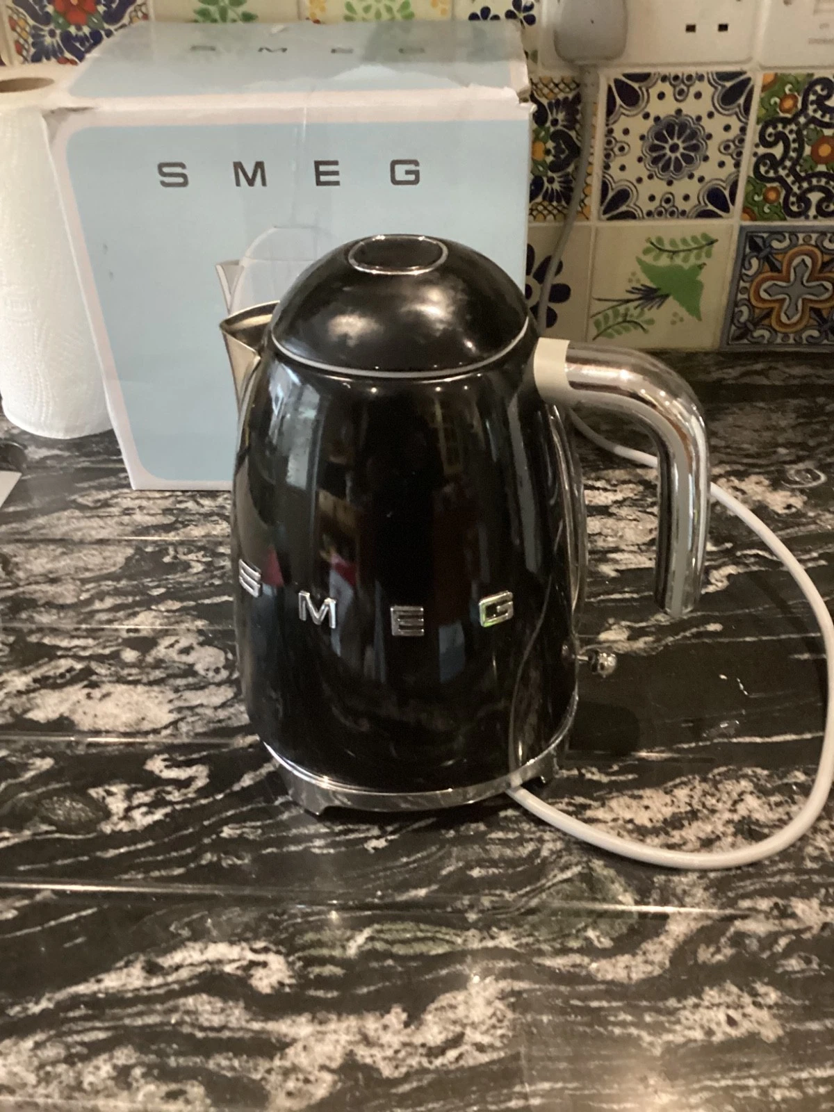 Smeg KLF03BLUK 50's Retro Style Cordless Kettle 1.7L - Black