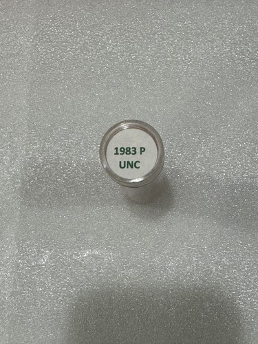 1983 P BU Lincoln Cent Tube of 50 Uncirculated Gem Cents - Picture 2 of 5