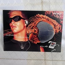 TOWER RECORDS SONY Advertisement Poastcard-Sony CLIE Handheld Vintage Postcard