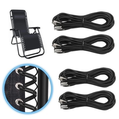 Universal Replacement Cord for Zero Gravity Chair, 4 Pack Elastic Cords Repai...