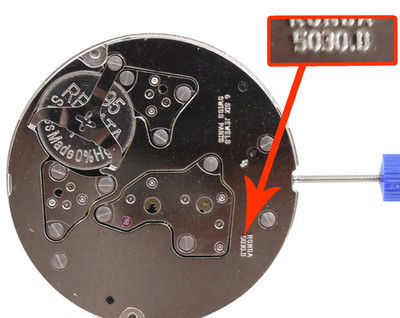 Harley Ronda 5030.D Quartz Watch Movement, Date at 4