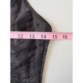 For Love and Lemons Skivvies Baccarat Glitter Knit Bodysuit Black Party S