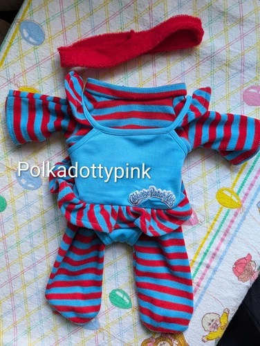 Vintage Cabbage Patch Kids Aerobics Outfit Red Blue HTF