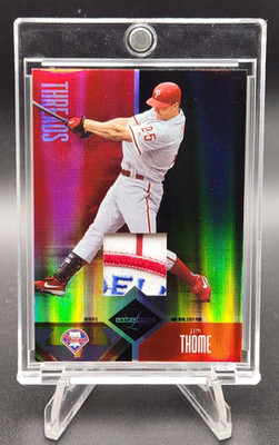 JIM THOME 2004 Leaf Limited Threads Game Used Patch 1/1 Phillies Jersey Logo HOF