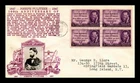 Dr Jim Stamps Fdc 3C Joseph Pulitzer Block Crosby Thermograph Photo Cachet
