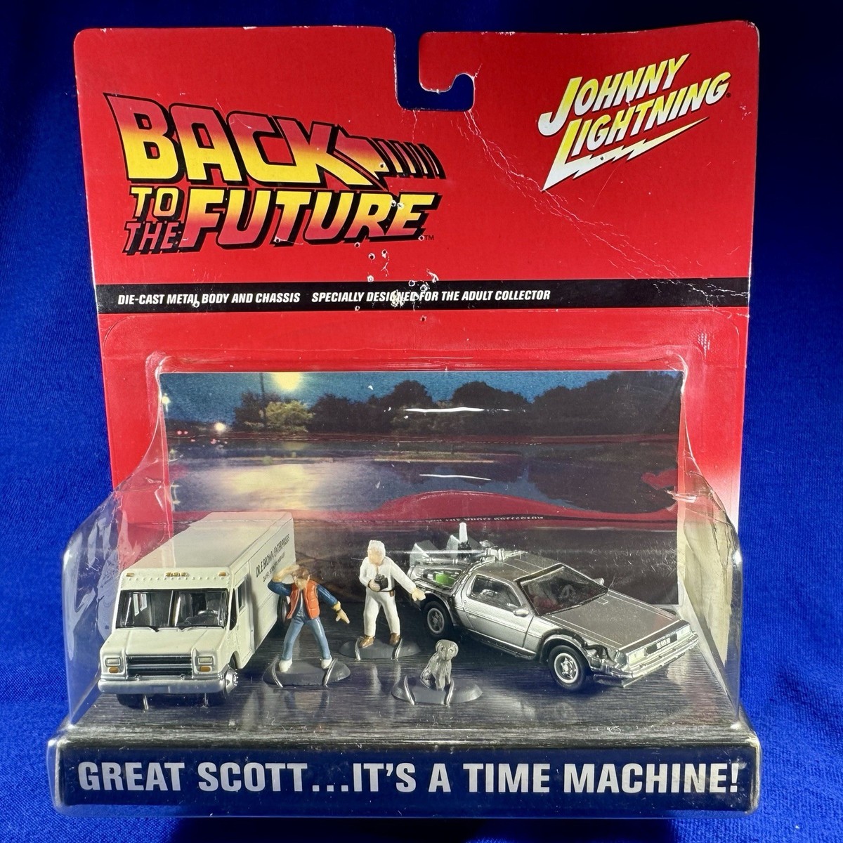 Johnny Lightning Back To The Future Diorama Great Scott…It's A