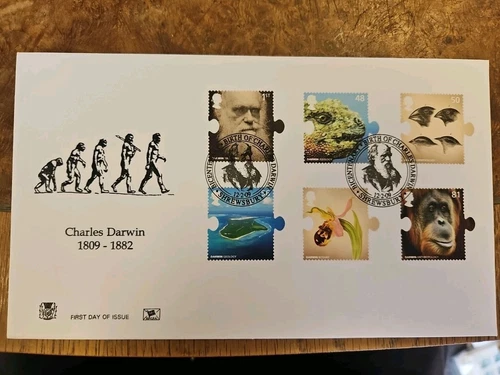 Royal Mail First Day Cover Darwin 2009 Stuart  Unaddressed