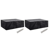 Vidaxl GartenmöBel-Abdeckungen 2 Stk. 8 ÖSen 242X162X100 Cm Neu