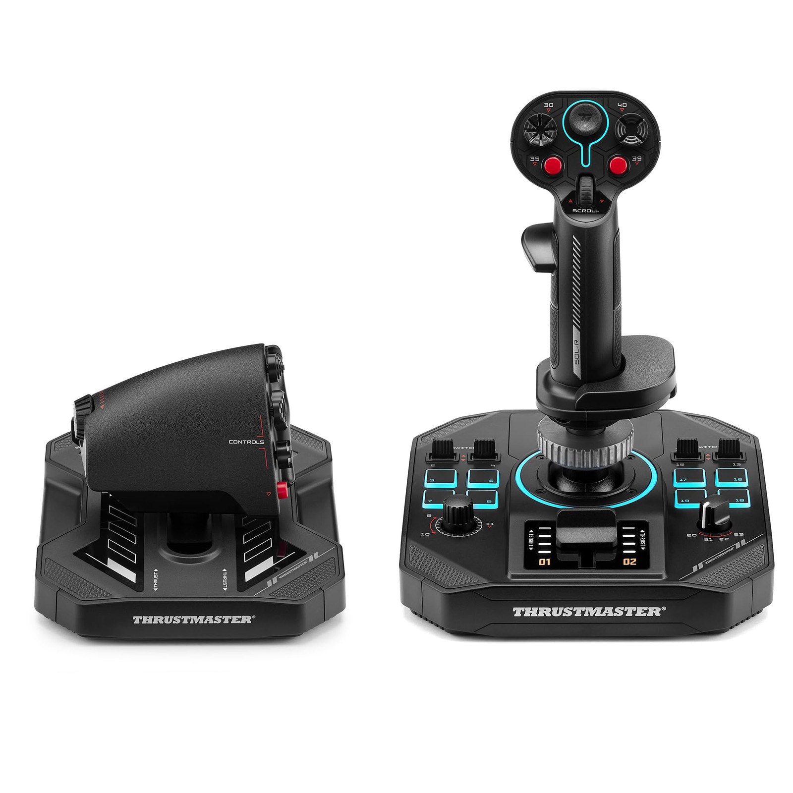 Thrustmaster Sol-R 4 HOTAS - Kit di Volo Completo per PC con Joystick e Manetta