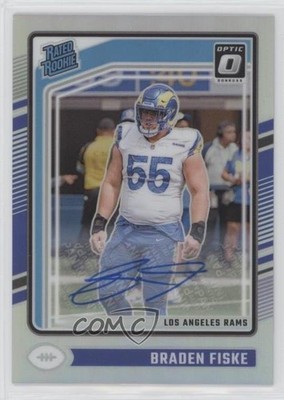2024 Panini Donruss Optic Rated Holo Prizm /150 Braden Fiske Rookie Auto RC 0nr3