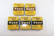 Lot of 5 Bussman Fuses Assorted AGC Tin Top Boxes  Buss Fuse Electric Repair Ae