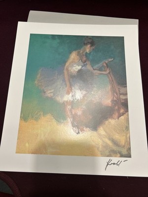 HUA CHEN 2013 Print  BALLERINA  With Certificate Of Authenticity