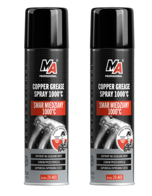2x Kupferfett Spray Copper Grease 1000°C 200ml Hochtemperatur-Kupferfett  20-A69