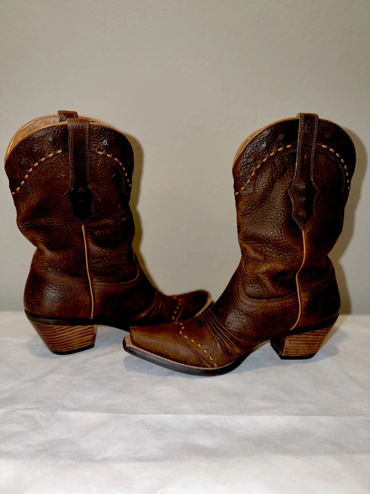 Ariat Dixie Women's Western Cowboy Boots In Brown SZ 9B Pointed Toe