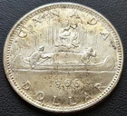 1966 Canada Silver $1 Dollar - 80% Silver Coin - Great Condition