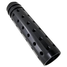 Vortex 1/2x28 Linear Muzzle Brake Ported, 4" CNC Aluminum, Matte Black