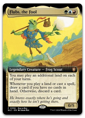 Flubs, the Fool (Extended Art) #356 (NM) Buy-A-Box Promos BABP Magic MTG
