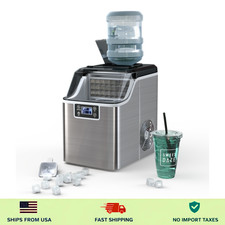 Portable Ice Maker 40Lbs/24H Countertop Self-Cleaning w/Basket and Ice Scoop