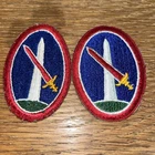 2 WW2 Military District Of Washington Patches Lot A23