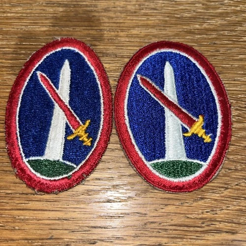 2 WW2 Military District Of Washington Patches Lot A23