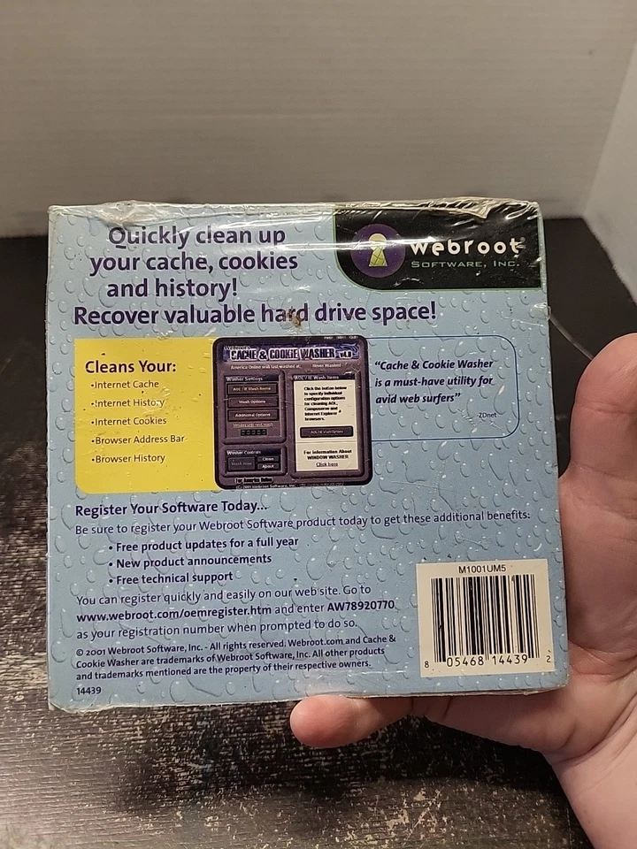 2001 Webroot Software Cache & Cookie Washer For AOL & Compuserve Read Descriptio - Image 2 of 4
