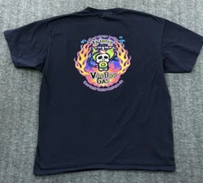 Amphibious Outfitters Shirt Mens XL NavyTrimix Voodoo Gas Skull Scuba Diving Y2K