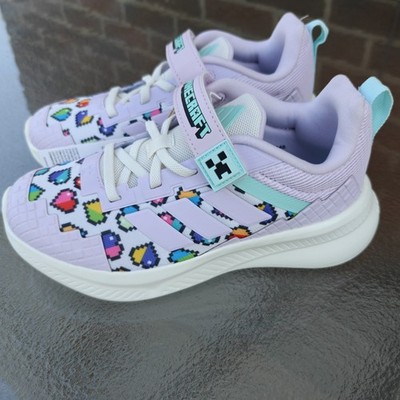 NEW Adidas Minecraft Fortarun 4.0 Youth Childrens Size 1.5 Sneakers Shoes