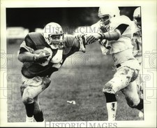 1987 Press Photo Troy at Linto high school football game in New York - tus03682