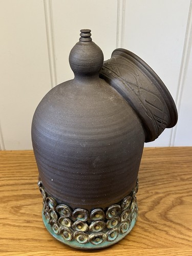 Vintage Pru Green Alvingham Studio Pottery Salt Pig 1975 - Picture 6 of 9