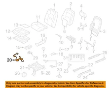 FORD OEM 08-10 Explorer Sport Trac Front Seat Components-Harness 8L2Z14A699BA