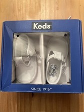 Keds Kids Champion Toe Cap; T-Strap Leather Sneaker; Infant, My 1st Sneaker, 1M