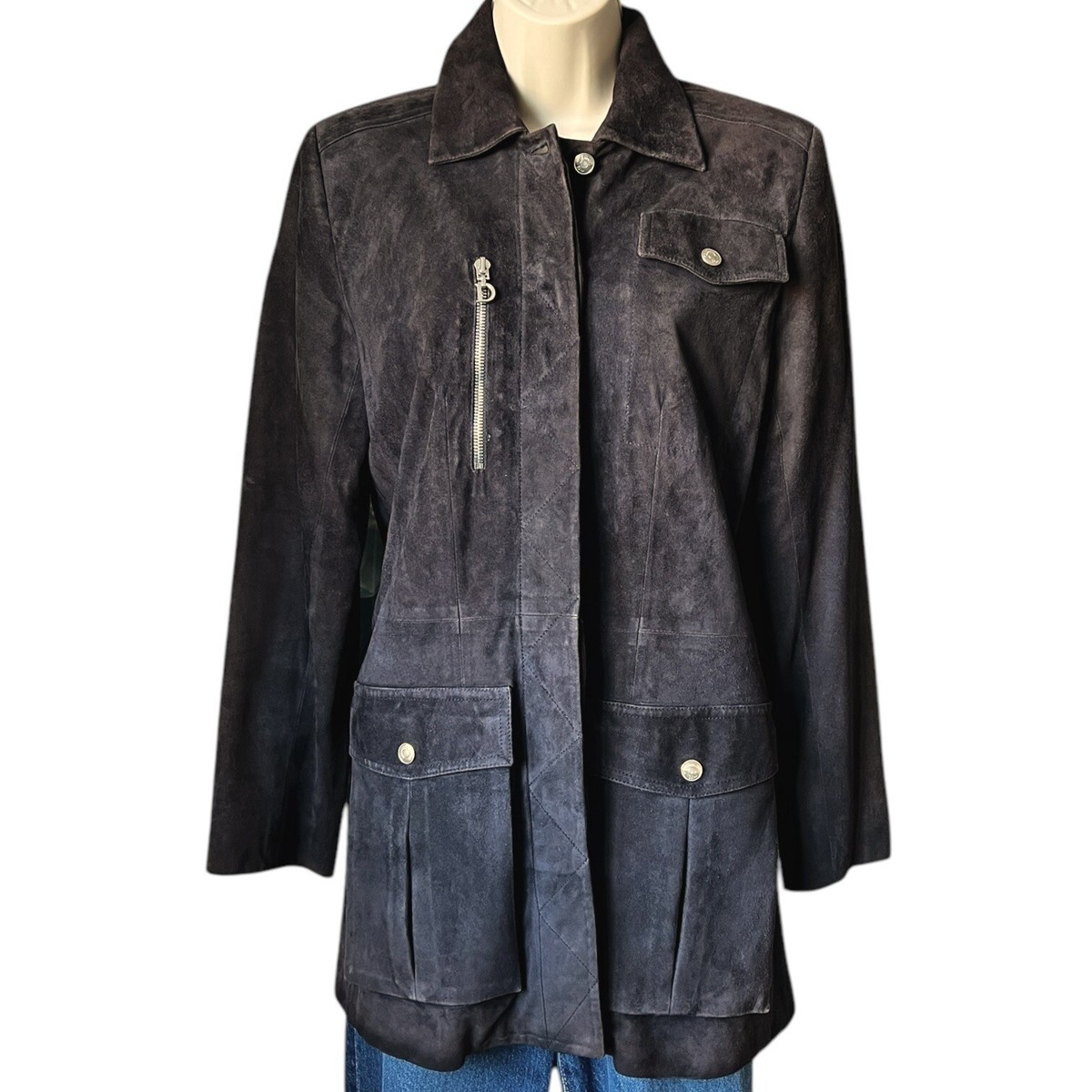 Vintage Christian Dior Galliano Suede Velvet Leather Field Vintage Christian Dior Galliano Suede Velvet Leather Field