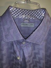 Jack Stone TD Purple Geometric Long Sleeve Shirt Size XL Men  s Good Condition