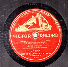 104g6.  Evan Williams - All Through the Night - Victor Grand Prizee 74100