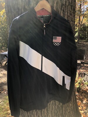 TEAM USA Team Apparel Olympics Red/White/Blue Polyester Zip TRACK