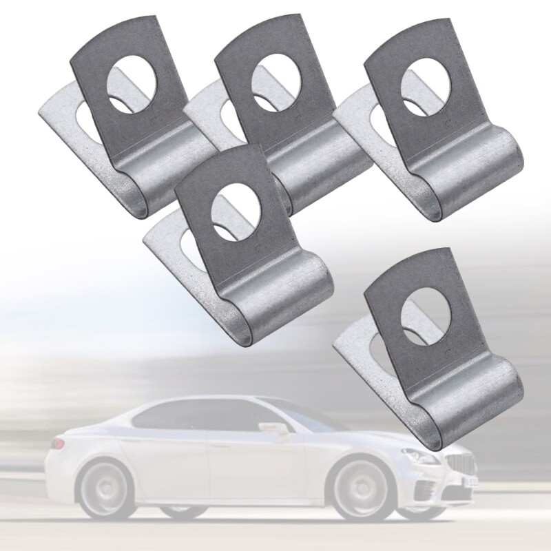 1/4" Clamps Hose Line Water Pipe Clamp Hoops Tube Fastener Brake Pipe