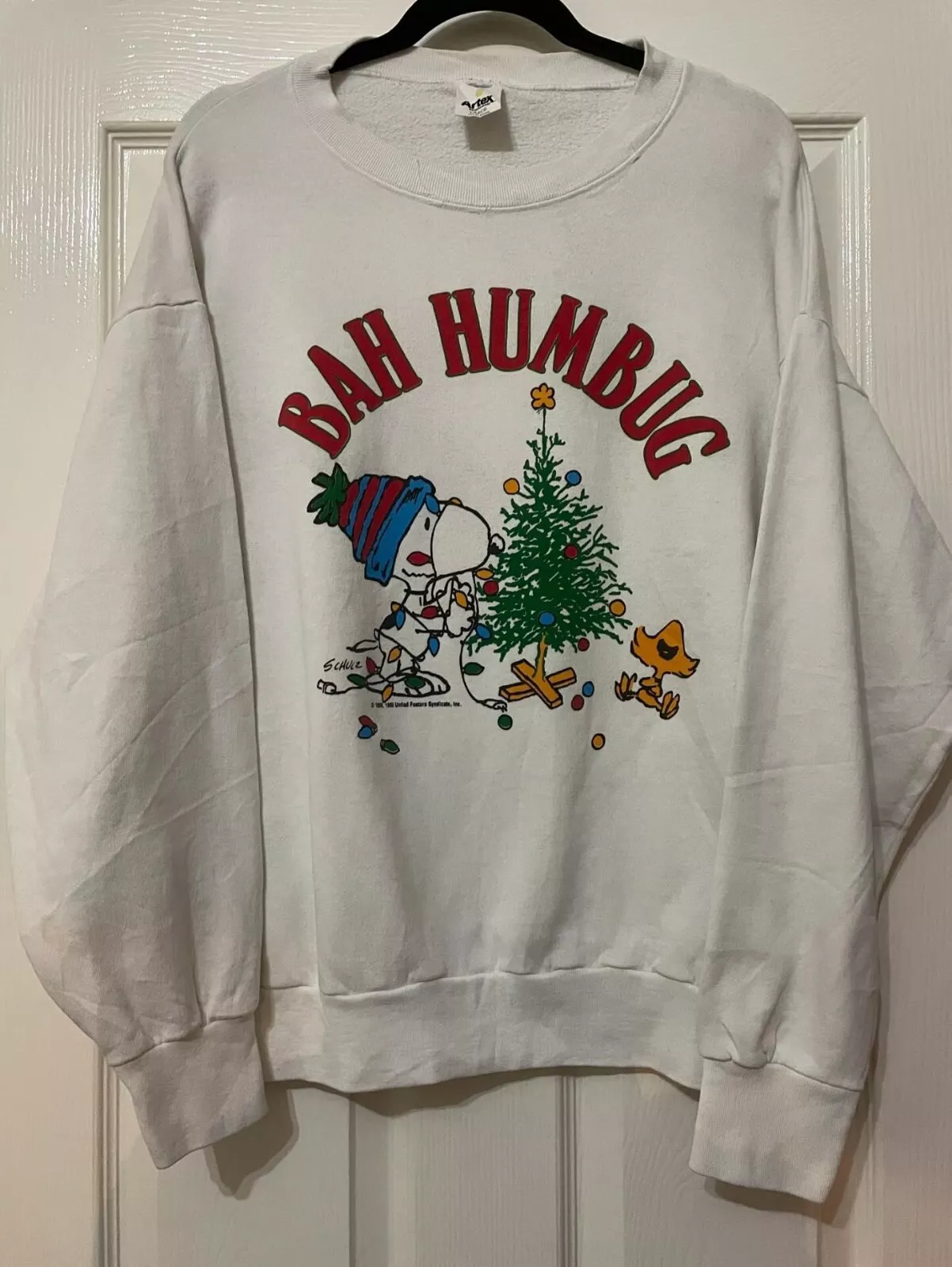 vintage snoopy Christmas sweatshirt ARtex mens