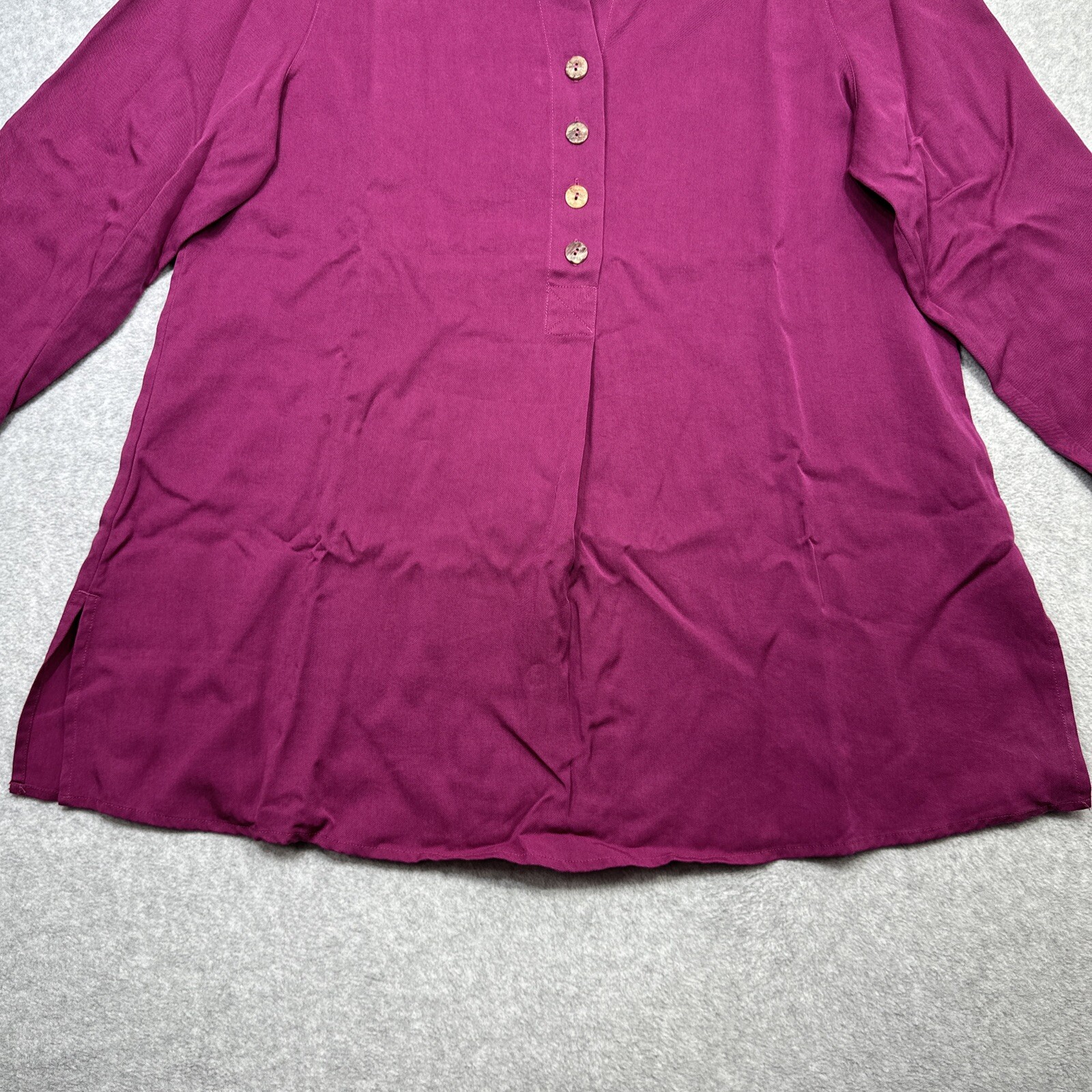 Soft Surroundings Hutton Blouse Medium Magenta Te… - image 5