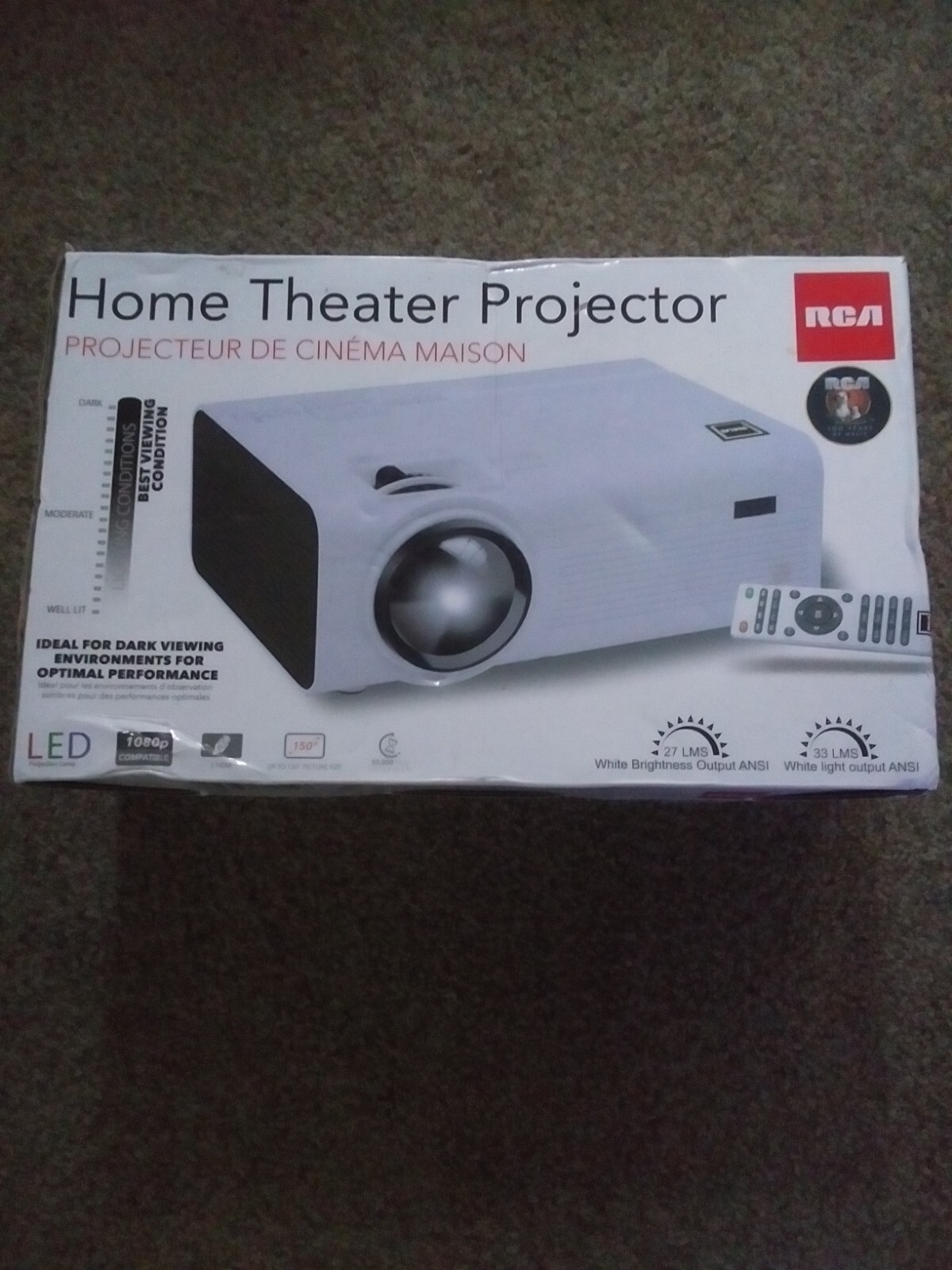 RCA RPJ136 Home Theater Projector. New Open Box eBay