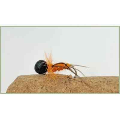 Booby Hopper Flies, 12 pack in Olive Mixed size 10/12 for Fly Fishing