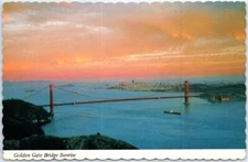 Postcard - Golden Gate Bridge, San Francisco, California, USA