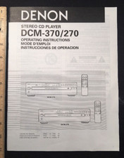 Denon DCM-370/ 270 CD Player Original Owners Manual Multi-Language dcm270 A16