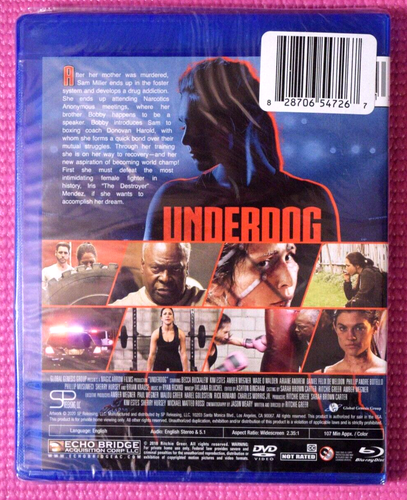 Underdog (Blu-Ray + DVD) Becca Buckalew - Female Boxing - NEW - SHIPS FREE! - Picture 2 of 2