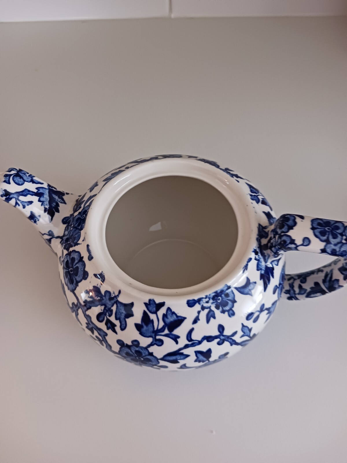 Burleigh 'Arden' Blue and White One Pint teapot eBay